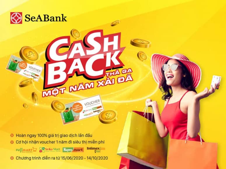 Cashback thả ga – Một năm xài đã cùng thẻ SeABank