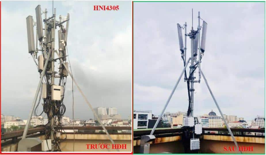 Thiết bị trước và sau hiện đại hóa