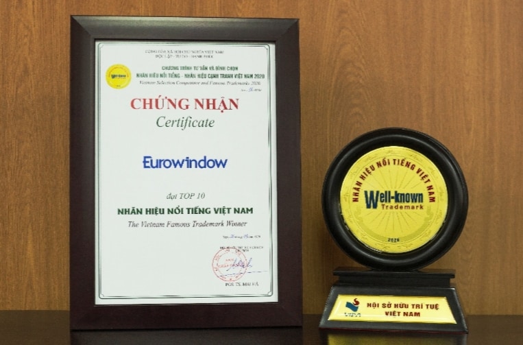 Top 10 Nhãn hiệu nổi tiếng Nhất Việt Nam 2020 là minh chứng cho những nỗ lực khẳng định vị thế của Eurowindow trên thị trường