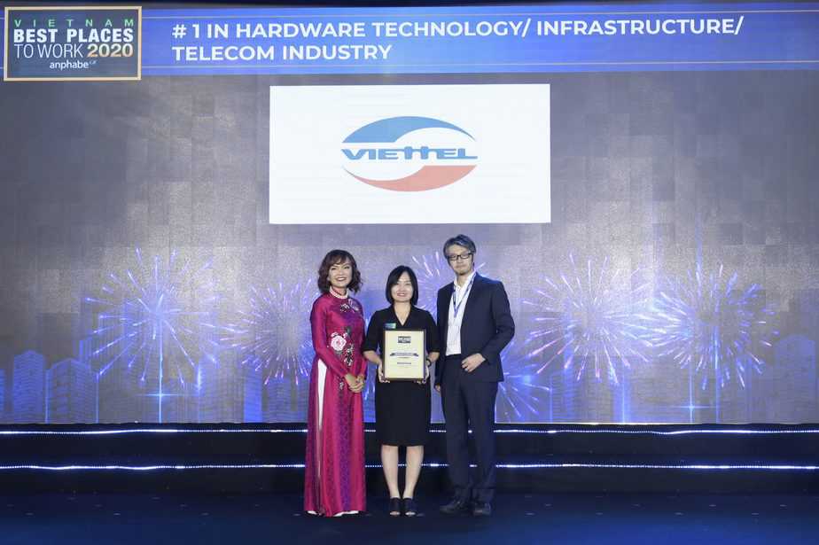 Viettel là nơi làm việc tốt nhất lĩnh vực CNTT - Hạ tầng - Viễn thông năm 2020