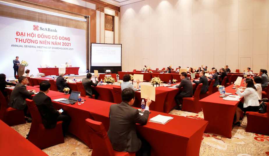 SeABank tổ chức thành công ĐHCĐ 2021: Thông qua kế hoạch tăng vốn điều lệ lên 16.598 tỷ đồng, lợi nhuận trước thuế tăng 40%  