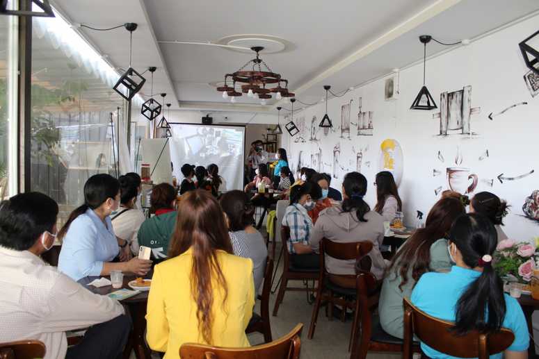 Hình ảnh chương trình café khởi nghiệp