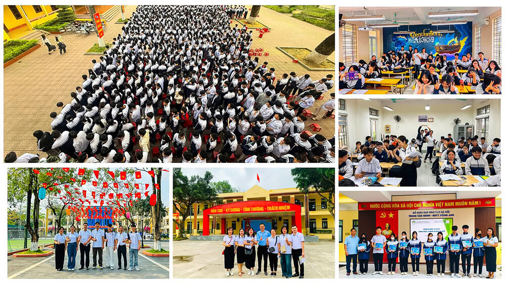 Các thầy cô giáo HNIVC trên hành trình gieo mầm giáo dục nghề nghiệp.