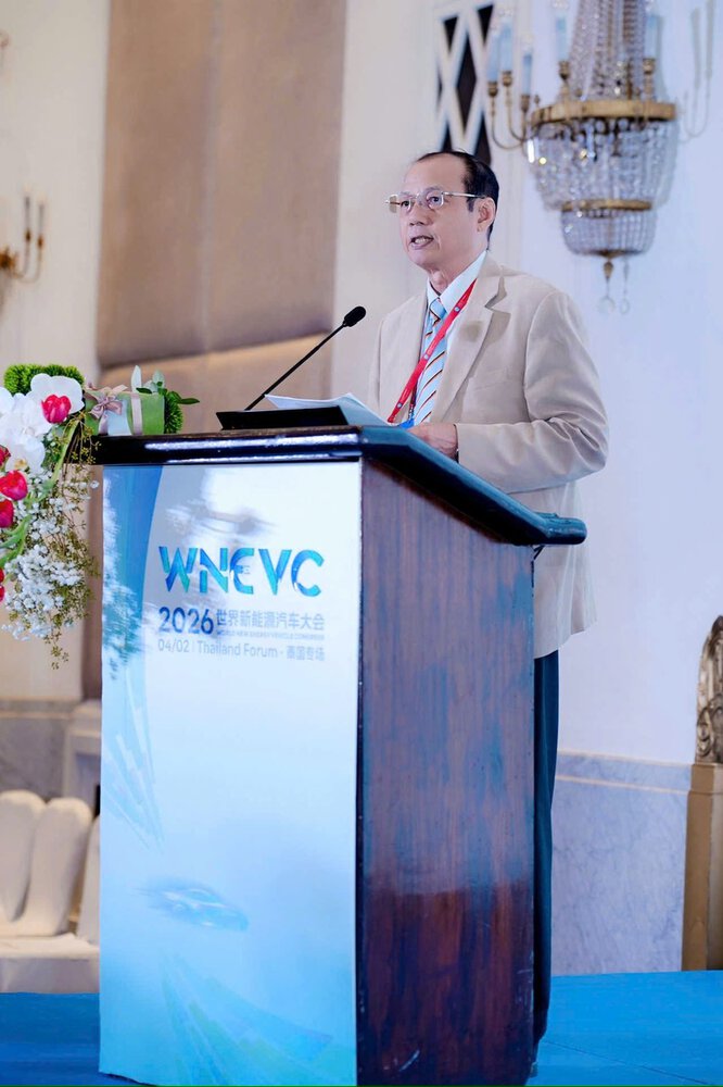 TS. Phan Sỹ Nghĩa, Phó Chủ tịch kiêm Tổng Thư ký Hiệp hội Giáo dục nghề nghiệp Việt Nam phát biểu tại Hội nghị.