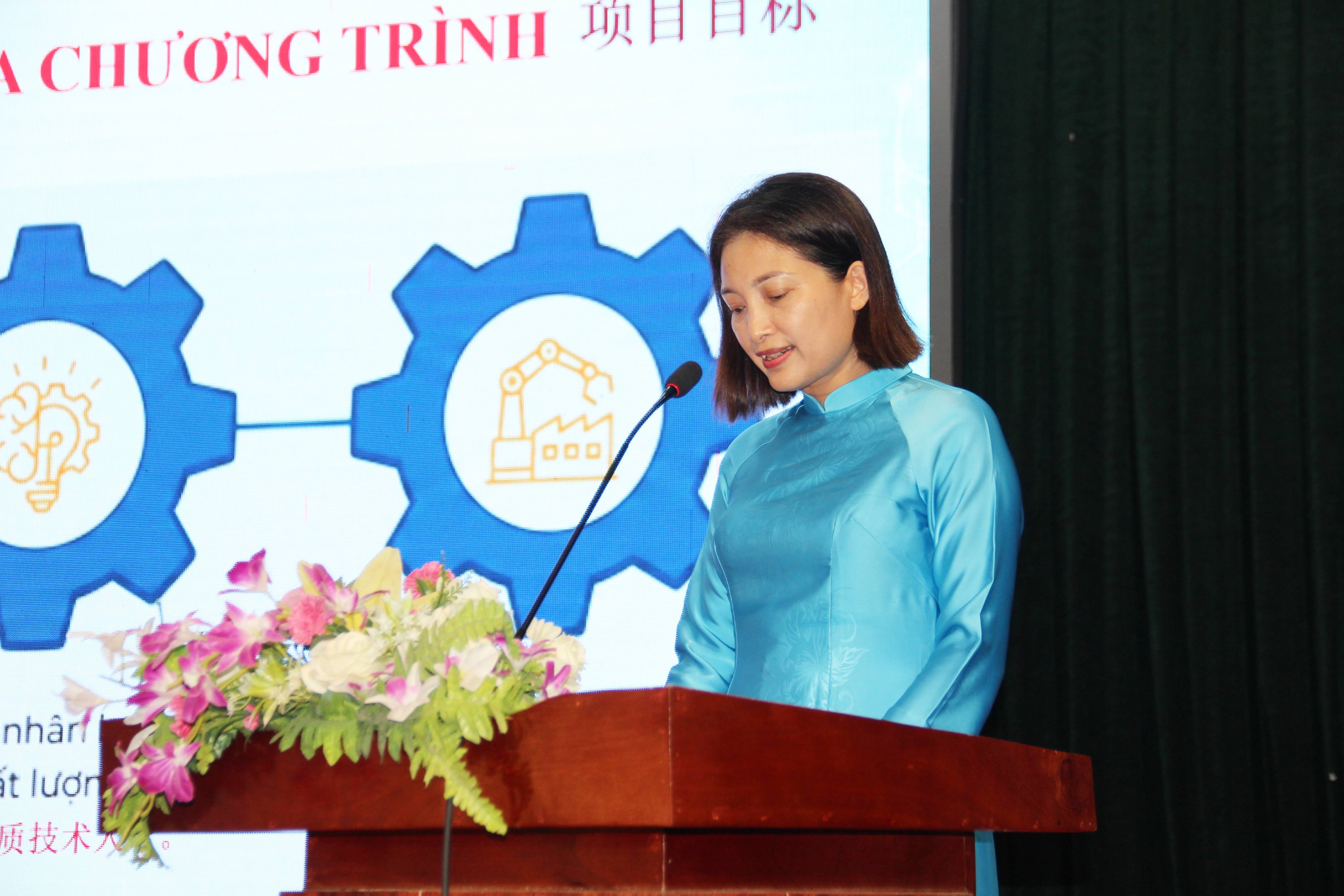 Bà Cao Thị Tú – Trưởng phòng Đào tạo và Hợp tác quốc tế BCEC