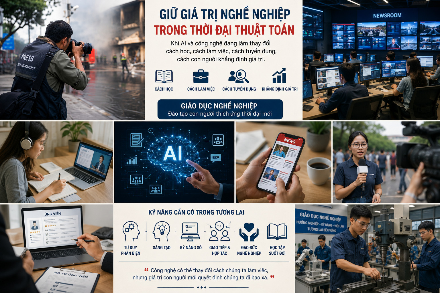 Giữ giá trị nghề nghiệp trong thời đại thuật toán