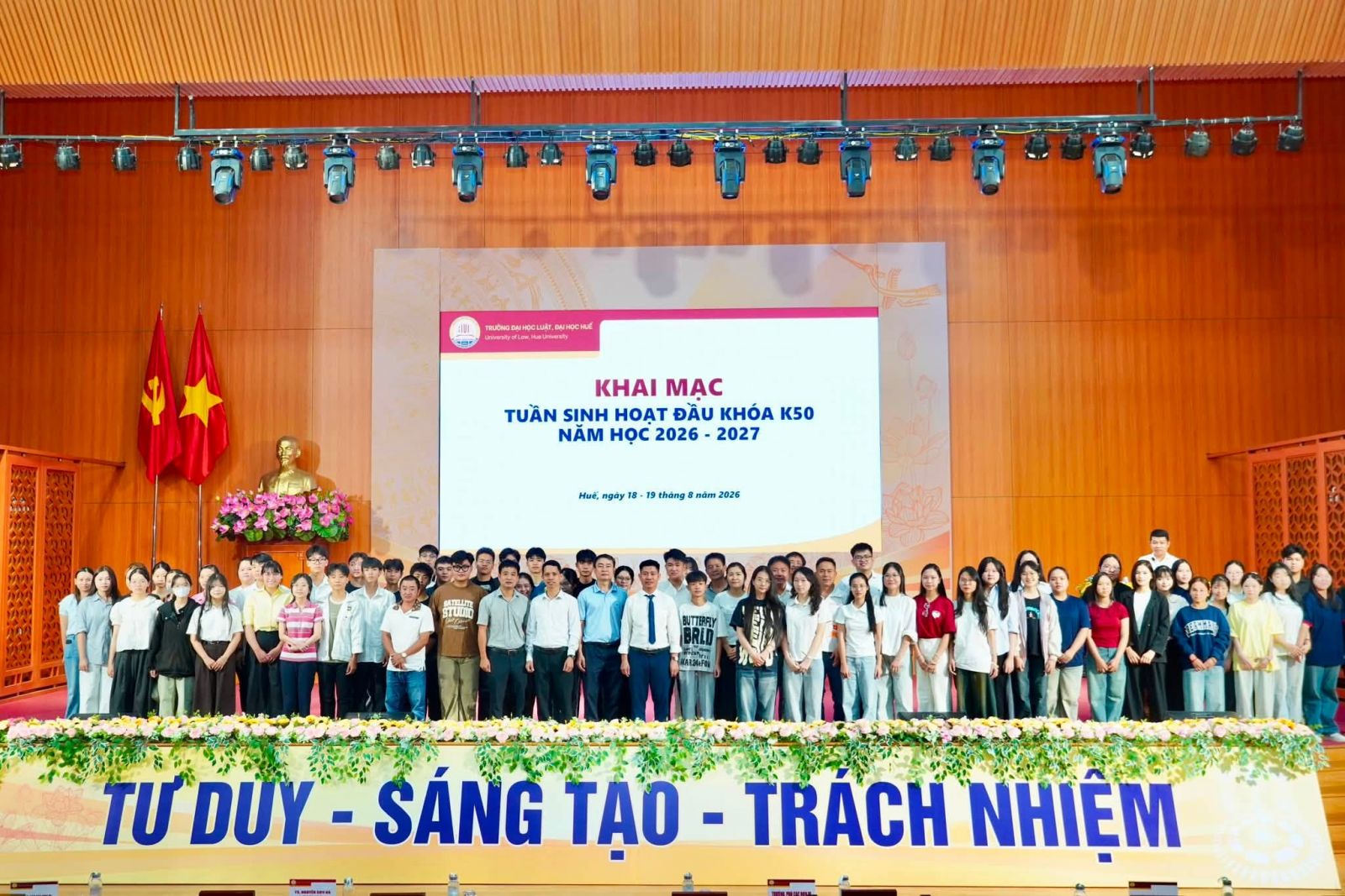 Trường Đại học Luật, Đại học Huế tổ chức sinh hoạt đầu khóa dành cho tân sinh viên