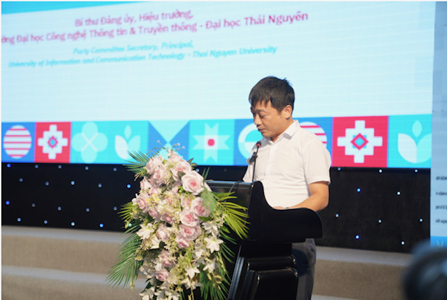 PGS.TS. Phùng Trung Nghĩa, Hiệu trưởng ICTU phát biểu tại sự kiện