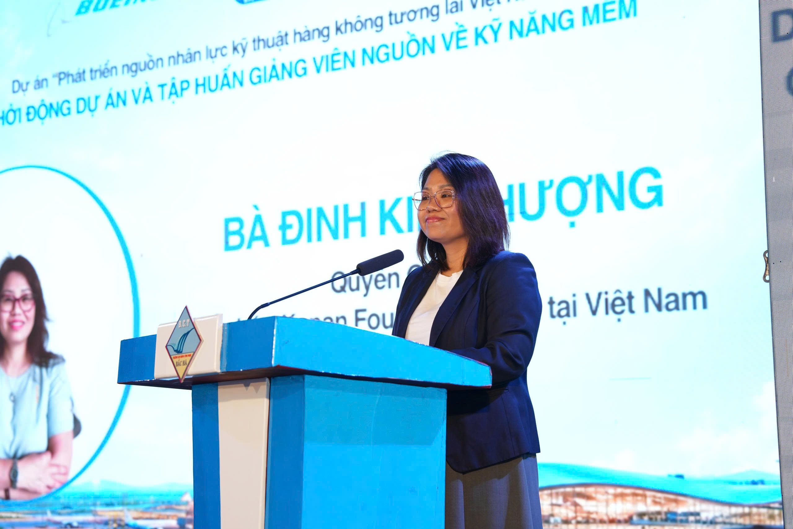Bà Đinh Kim Phượng - Quyền Giám đốc Tổ chức Kenan Foundation Asia tại Việt Nam