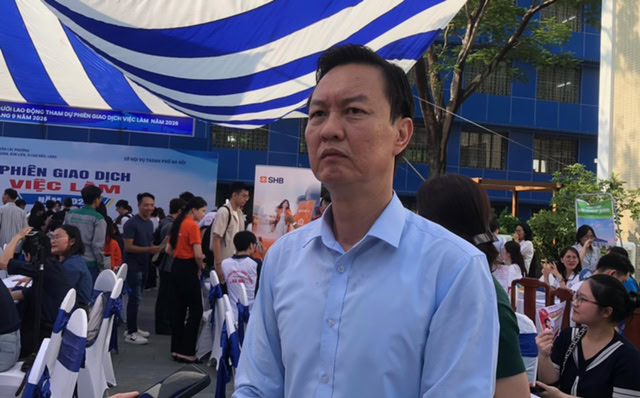 Ông Vũ Quang Thành, Phó Giám đốc Trung tâm Dịch vụ việc làm Hà Nội. 