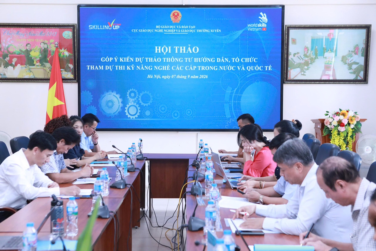 Sớm hoàn thành hành lang pháp lý cho các kỳ thi kỹ năng nghề trong nước, quốc tế