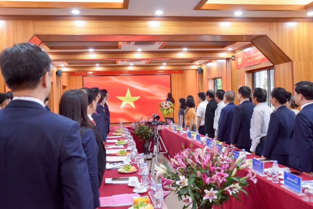 Lễ xuất quân Đoàn Kỹ năng nghề Việt Nam tham dự WorldSkills được tổ chức trang trọng tại trường Trung cấp nghề Giao thông Công chính Hà Nội.